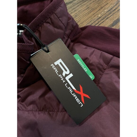 NWT RLX Wool Blend Performance Full Zip Hybrid Jacket Maroon Red Mens Sz XL $248 - Picture 4 of 10